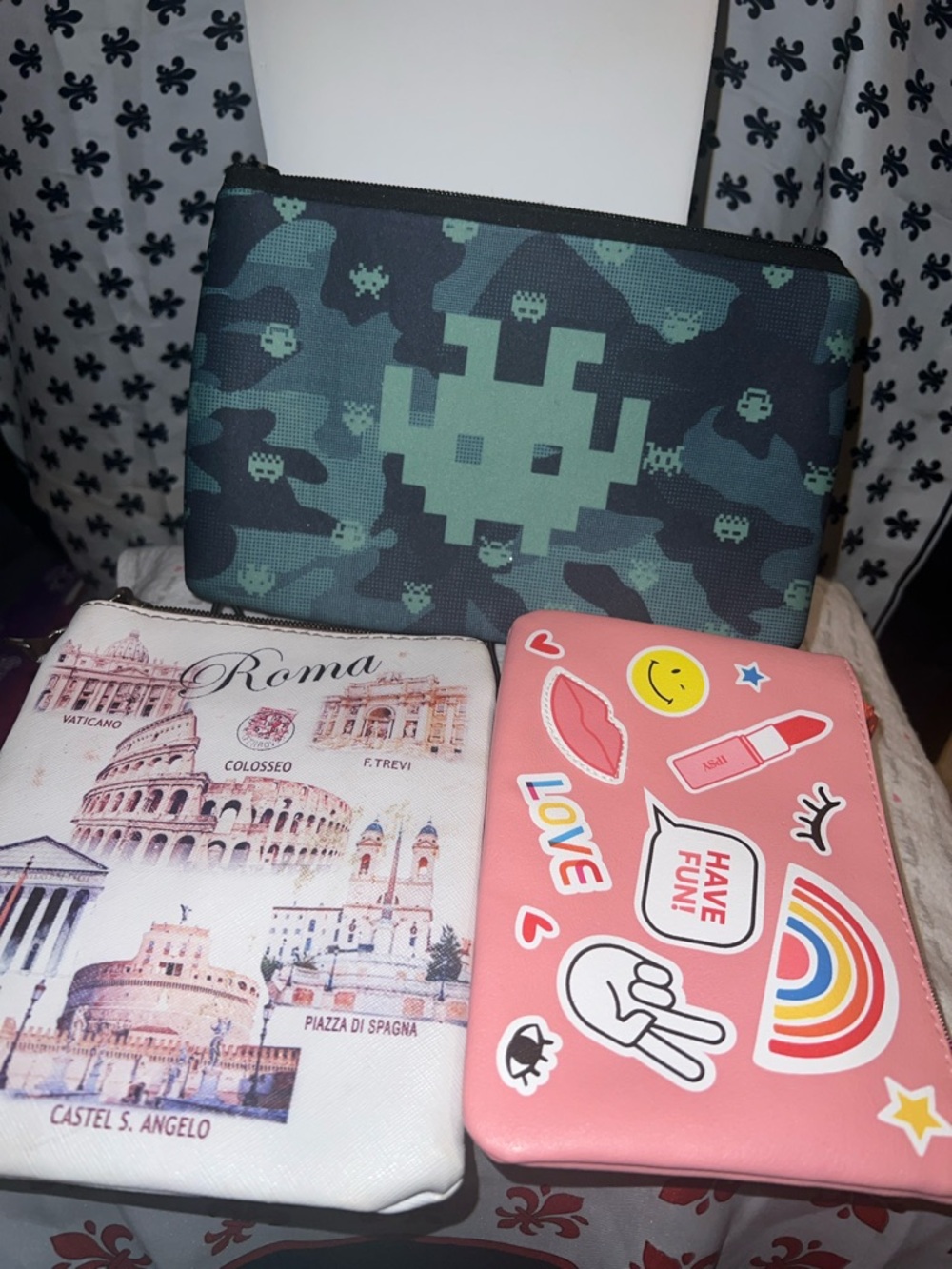 Tablet Sleeve Case - Pink, White, Green Designs